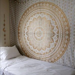 White & Gold tapestry